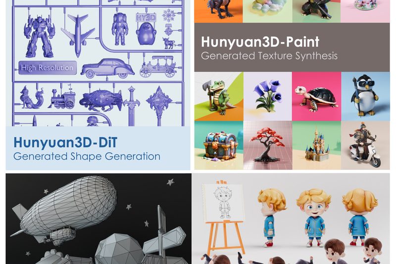 Hunyuan3D 2.0: Open-Source High-Resolution Textured 3D Generation from Images and Text